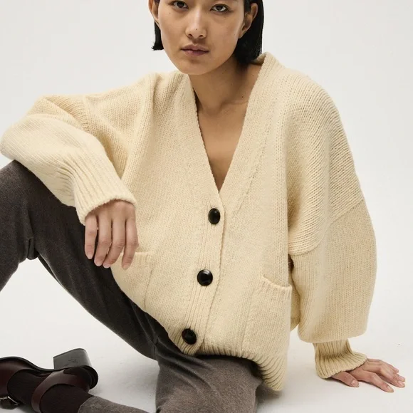 - Babaa Cardigan no17 Natural - Picture 4 of 8